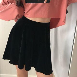 A-line Velvet Skirt