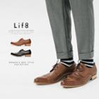 Genuine Leather Wing Tip Oxfords