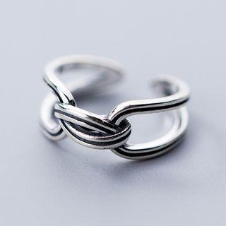 925 Sterling Silver Knot Open Ring S925 Silver Ring - Silver - One Size