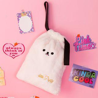 Fleece Drawstring Organizer Bag