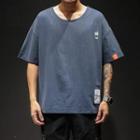 Short-sleeve Drink Embroidered T-shirt