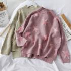 Star-print Loose-fit Sweater