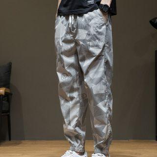 Letter Embroidered Joggers