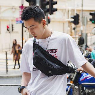Lightweight Lettering Belt Bag Black - One Size