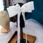 Wedding Ribbon Hair Clip White - One Size