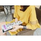 Frill-sleeve T-shirt Dress
