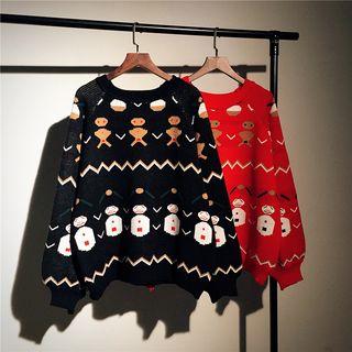 Snowman Round-neck Sweater