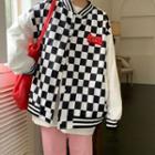 Checkered Bomber Jacket