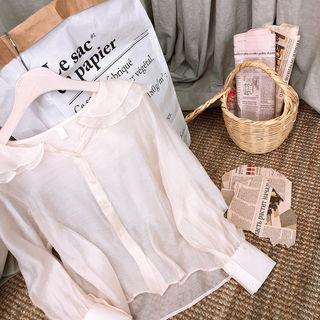 Capelet See-through Blouse