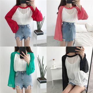 Sheer Raglan Top
