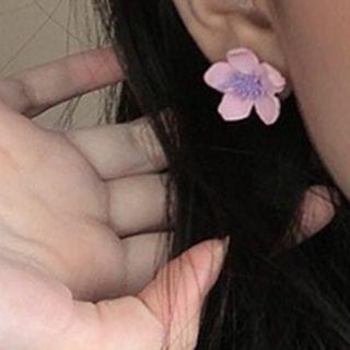 Non-matching Flower Earring / Clip-on Earring