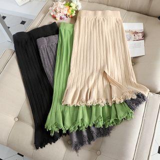 Godet Knit Skirt