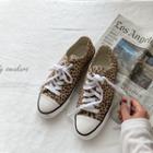 Toe-cap Leopard Sneakers