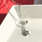 Star Bell Necklace Silver - One Size