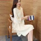 3/4-sleeve Knit Dress