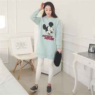 Mickey Mouse Print Pullover Dress