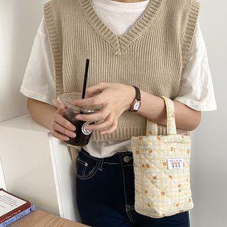 Plaid Applique Lunch Bag