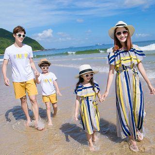 Family Matching Short-sleeve Printed T-shirt / Shorts