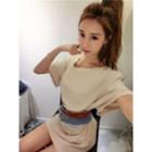 Belt-accent Minidress