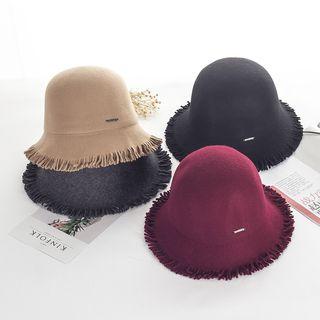 Fringed Wide Brim Hat