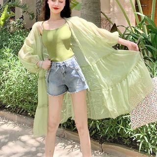 Long Light Jacket 5940 - Avocado Green - One Size