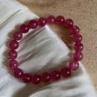 Gemstone Bead Bracelet Red - One Size