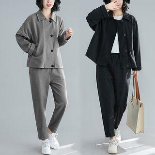 Set : Plain Top + Pants