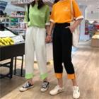 Set: Elbow-sleeve T-shirt + Drawstring Pants