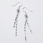 Sterling Silver Fringed Earring 1 Pair - S925 Silver - Silver - One Size