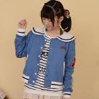 Lettering Embroidered Jacket