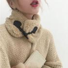 Fleece Buttoned Scarf