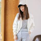 Plain Lapel Denim Jacket