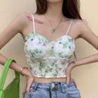 Cropped Petal Camisole Top