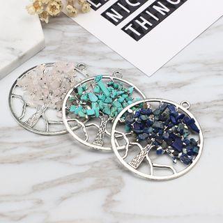 Tree Gemstone Alloy Dangle Earring
