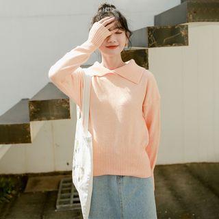 Lapel Long-sleeve Sweater