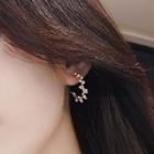 Beaded Ear Stud 1 Pair - Gold - One Size