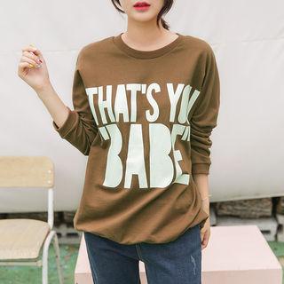 Long-sleeve Printed T-shirt (l~xxl)