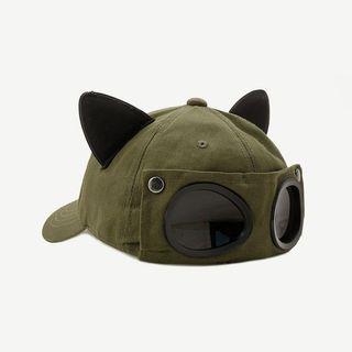 Cat Ear Applique Baseball Cap