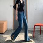 High-waist Split Shift Jeans