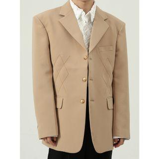 Stitched Single-breasted Blazer
