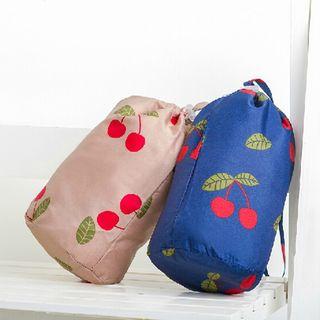 Cherry Print Drawstring Pouch