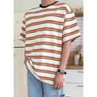 Multicolor Striped Boxy T-shirt