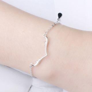 Antlers Bracelet White Gold - One Size