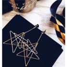 Star Drop Statement Earring 1 Pair - As Shown In Figure - One Size