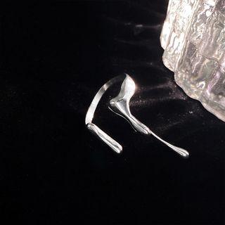 Drippy Open Ring 1 Pc - Silver - One Size