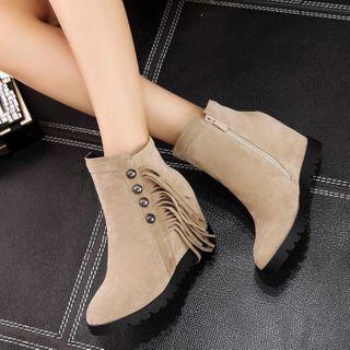 Wedge Heel Short Boots