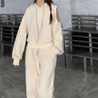 Drawstring Hoodie / Harem Sweatpants