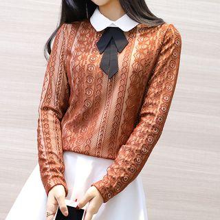 Collared Lace Top