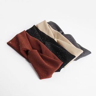 Sequined Fabric Criss Cross Headband