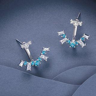 Rhinestone Swing Earring 1 Pair - Rhinestone Swing Earring - One Size